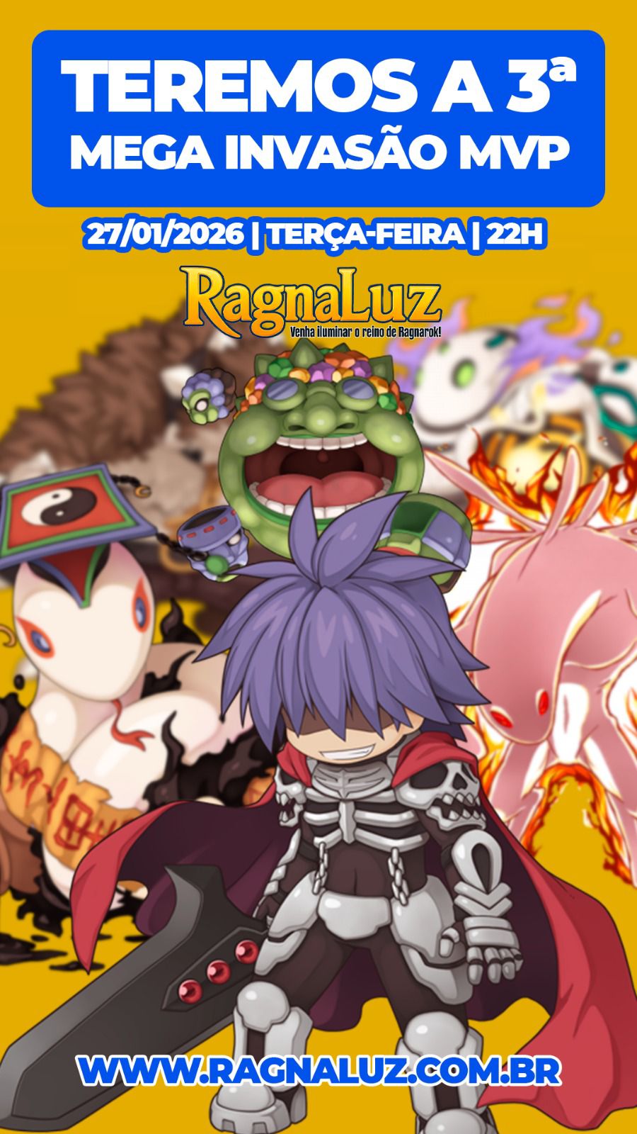 Dia 27/01 (ter&ccedil;a-feira) Mega invas&atilde;o mvp as 22:00